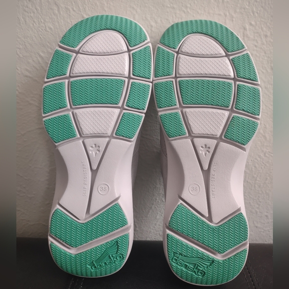 Dansko Elise Women's Comfort Walking Shoes Grey Suede Teal Size 38 US 7.5-8 - Picture 8 of 12